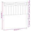 vidaXL Metal Headboard White 90 cm