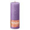 Bolsius Rustic Pillar Candles Shine 4 pcs 190x68 mm Vibrant Violet