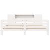 vidaXL Bed Frame without Mattress White 200x200 cm Solid Wood Pine
