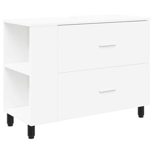 vidaXL Bathroom Vanity Unit White 80 x 35 x 60 cm Engineered Wood