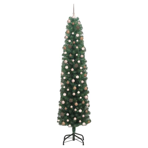 vidaXL Artificial Christmas Tree with 300 LEDs with Stand Green 210 cm