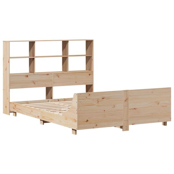 vidaXL Bed Frame without Mattress 140x190 cm Solid Wood Pine