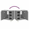 vidaXL Bathroom Cabinet Grey Sonoma 60x32x53.5 cm Engineered Wood