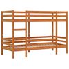 vidaXL Bunk Bed without Mattress Wax Brown 90x200 cm Solid Wood Pine
