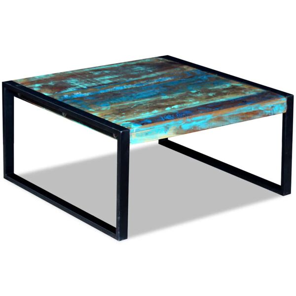 vidaXL Coffee Table Solid Reclaimed Wood 80x80x40 cm