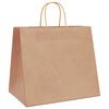 vidaXL Paper Bags 50 pcs with Handles Brown 32x22x28 cm