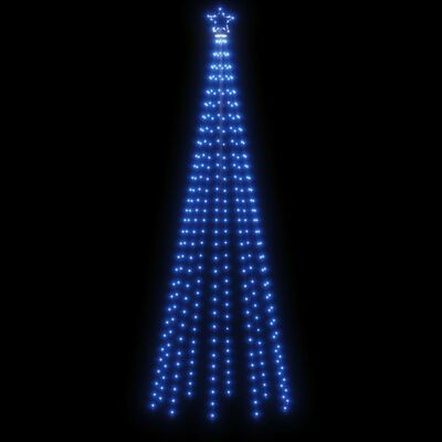 vidaXL Christmas Cone Tree Blue 310 LEDs 100x300 cm