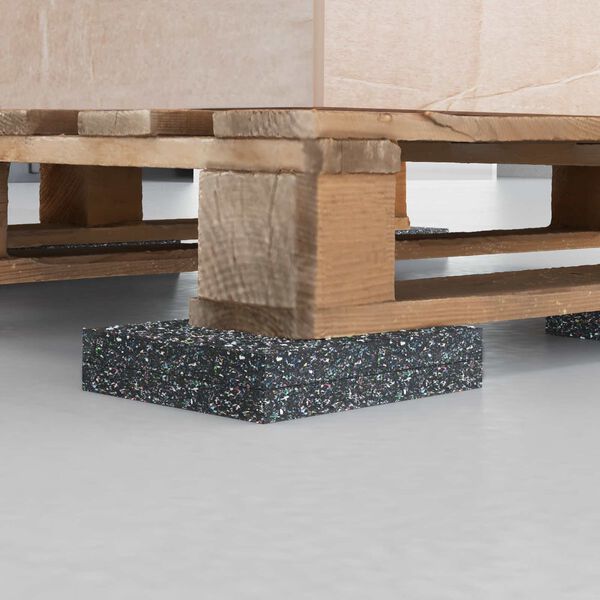 vidaXL Rubber Roller Black Rubber