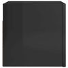 vidaXL Wall Mounted TV Cabinets 4 pcs High Gloss Black 30.5x30x30 cm