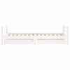 vidaXL Kids Bed Frame with Drawers White 90x190 cm Solid Wood Pine