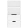 vidaXL Side Cabinet with Drawers ODDA White 40x24x79 cm Solid Wood Pine
