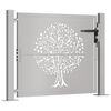 vidaXL Garden Gate 100x75 cm Corten Steel Tree Design