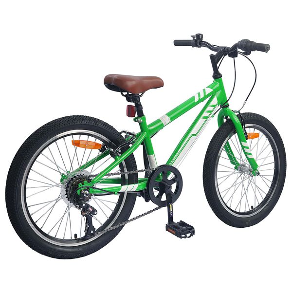 vidaXL Mountain Bike 20'' 6-Speed for 5-8 Years Old Green