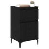 vidaXL Bedside Cabinet Black Oak 40 x 35 x 70 cm Engineered Wood