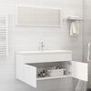 vidaXL Bathroom Furniture Set White Engineered Wood