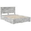 vidaXL Bed Frame with Drawer with Headboard Manual Engineered Wood