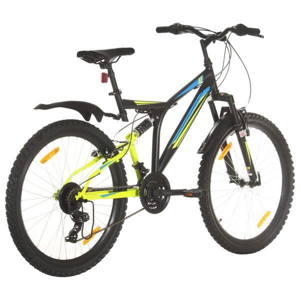 vidaXL Mountain Bike 21 Speed 26 inch Wheel 49 cm Black