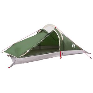 vidaXL Backpacking Tent 2-Person Green 185T Polyester with PU Coating
