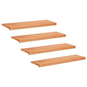 vidaXL Stair Treads 4 pcs 90 x 30 x 2 cm Varnish Solid Beech Wood