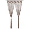 vidaXL Macrame Curtain Taupe 140x240 cm Cotton