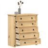 vidaXL Chest of Drawers Corona 80x40x89 cm Solid Wood Pine