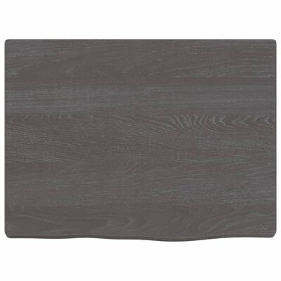 vidaXL Bathroom Countertop Dark Brown 40x30x2 cm Treated Solid Wood