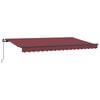vidaXL Retractable Awning Manual Burgundy 400 x 200 cm Fabric
