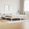 vidaXL Bed Frame White 225.5 x 185.5 x 69.5 cm Solid Pine Wood