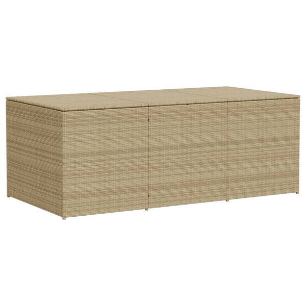 vidaXL Garden Storage Box Mix Beige 984L Poly Rattan