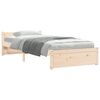 vidaXL Bed Frame without Mattress Solid Wood 75x190 cm Small Single Small Single