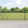 vidaXL Fence Post Grey 100 x 0.8 m (12 x 12 mm mesh) Steel and PVC