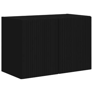 vidaXL TV Wall Cabinet Black 59.5 x 31 x 40 cm Engineered Wood