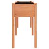 vidaXL Planter with Liner Brown 161x45x76 cm Solid Wood Fir
