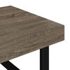 vidaXL Coffee Table Grey and Black 120x60x40 cm MDF and Iron