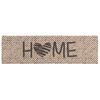 vidaXL Kitchen Rug Beige Home 180 x 60 cm 100% Polyamide Washable