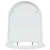 vidaXL Toilet Seat White 46.2 x 36 x 4.3 cm Duroplast