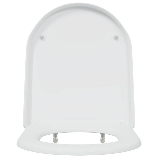 vidaXL Toilet Seat White 46.2 x 36 x 4.3 cm Duroplast