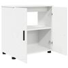 vidaXL Bathroom Furniture Set 3 pcs White Engineered wood & Metal