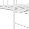 vidaXL Daybed Frame with Headboard White 100 x 200 cm Steel