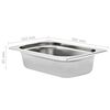 vidaXL Gastronorm Containers 8 pcs GN 1/4 65 mm Stainless Steel