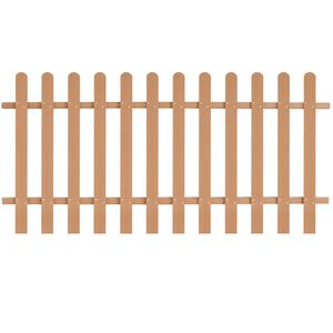 vidaXL Picket Fence WPC 200x100 cm