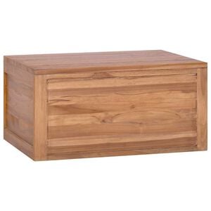 vidaXL Bathroom Cabinet | Natural | Teak wood | Medium | Wall mounting