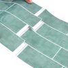 vidaXL Decorative Stickers 10 pcs Grey Green 29.4 x 21.4 cm