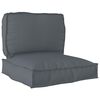 vidaXL Pallet Cushion Set 2 pcs Anthracite Oxford Fabric