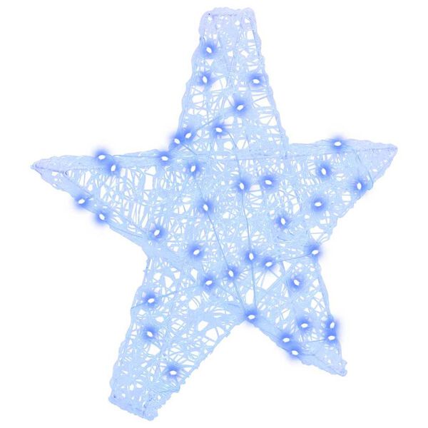 vidaXL 3D Star with 50 LEDs Blue 55 x 53.5 x 10 cm Acrylic