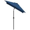 vidaXL Garden Parasol with Metal Pole 300x200 cm Azure