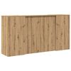 vidaXL Reception Desk Artisan Oak 200x50x103.5 cm Engineered Wood