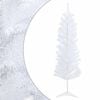 vidaXL Artificial Slim Christmas Tree 150 cm PVC and Steel White