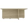 vidaXL Coffee Table Sonoma Oak 79.5x79.5x30 cm Engineered Wood