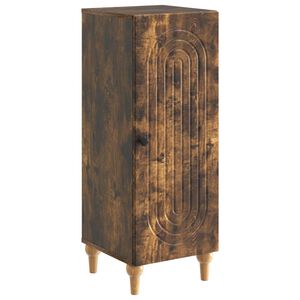 vidaXL Sideboard Smoked Oak 33 x 34.5 x 90 cm Engineered Wood